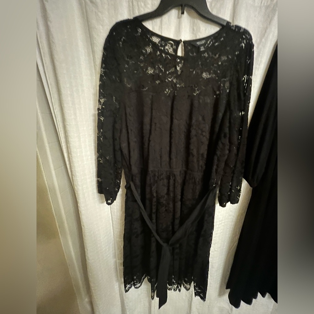Simply Vera Vera Wang Black Lace Long Sleeve Dress